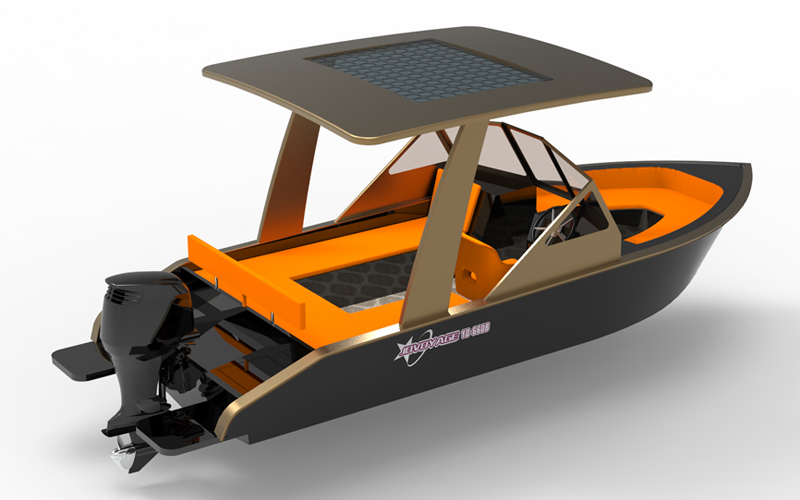 Aluminum Hardtop Sports Boat-YD-B