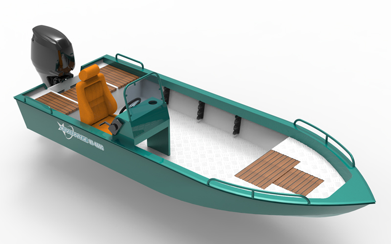 Aluminum Side- Control Fishing Boat-KT-C